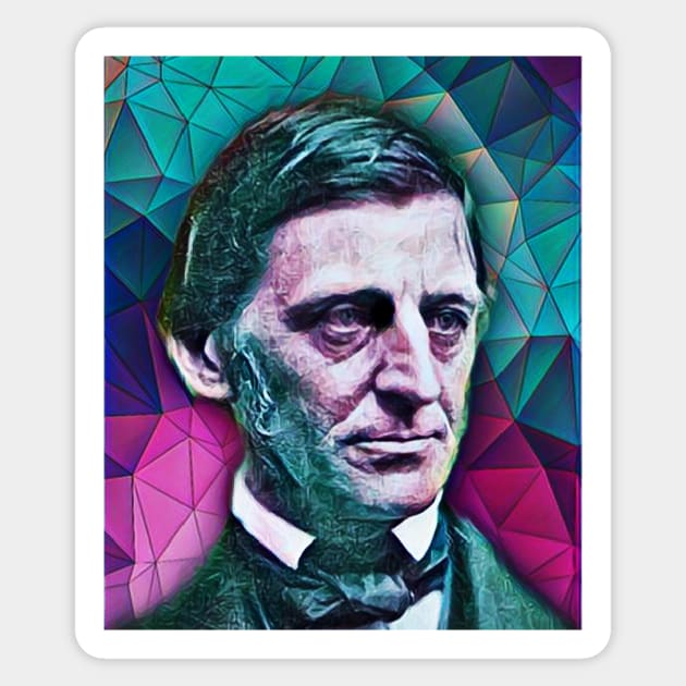 Ralph Waldo Emerson Portrait | Ralph Waldo Emerson Artwork 8 Sticker by JustLit